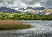 The Langdale Pikes Across Elterwater