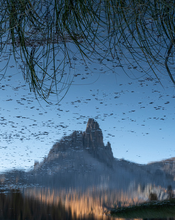 Becco di Mezzodì Reflected in Lago Federa